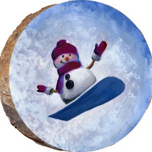 DX030 – Snowboarding Snowman